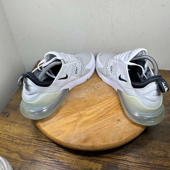 Nike Air Max 270 Mens US 10 White Black Running Casual Sneakers AH8050-100 - Picture 8 of 8